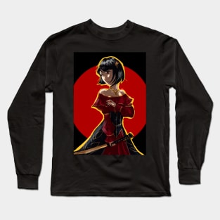 Samurai Girl Long Sleeve T-Shirt